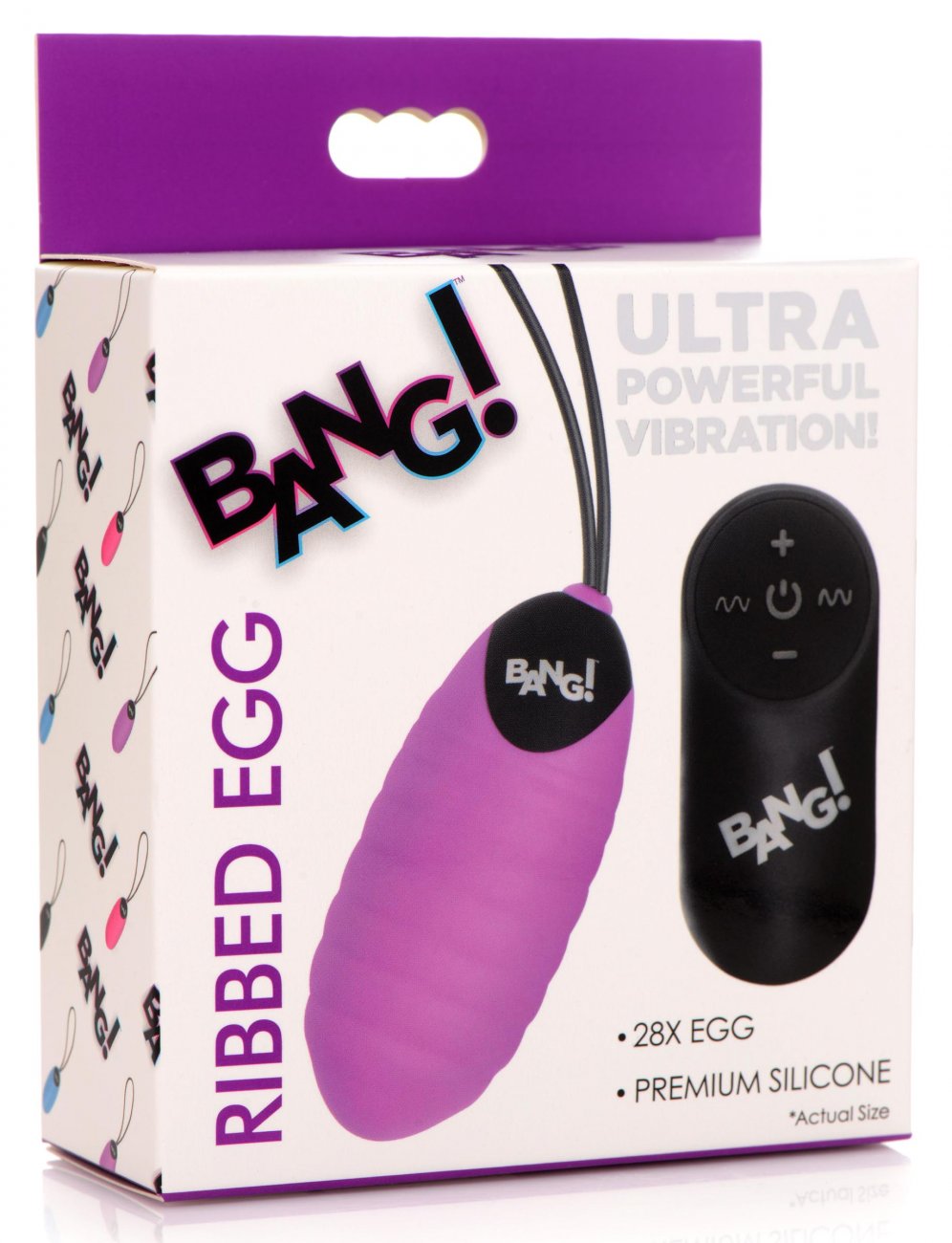28X Ribbed Silicone Vibrating Egg with Remote Control - image 5