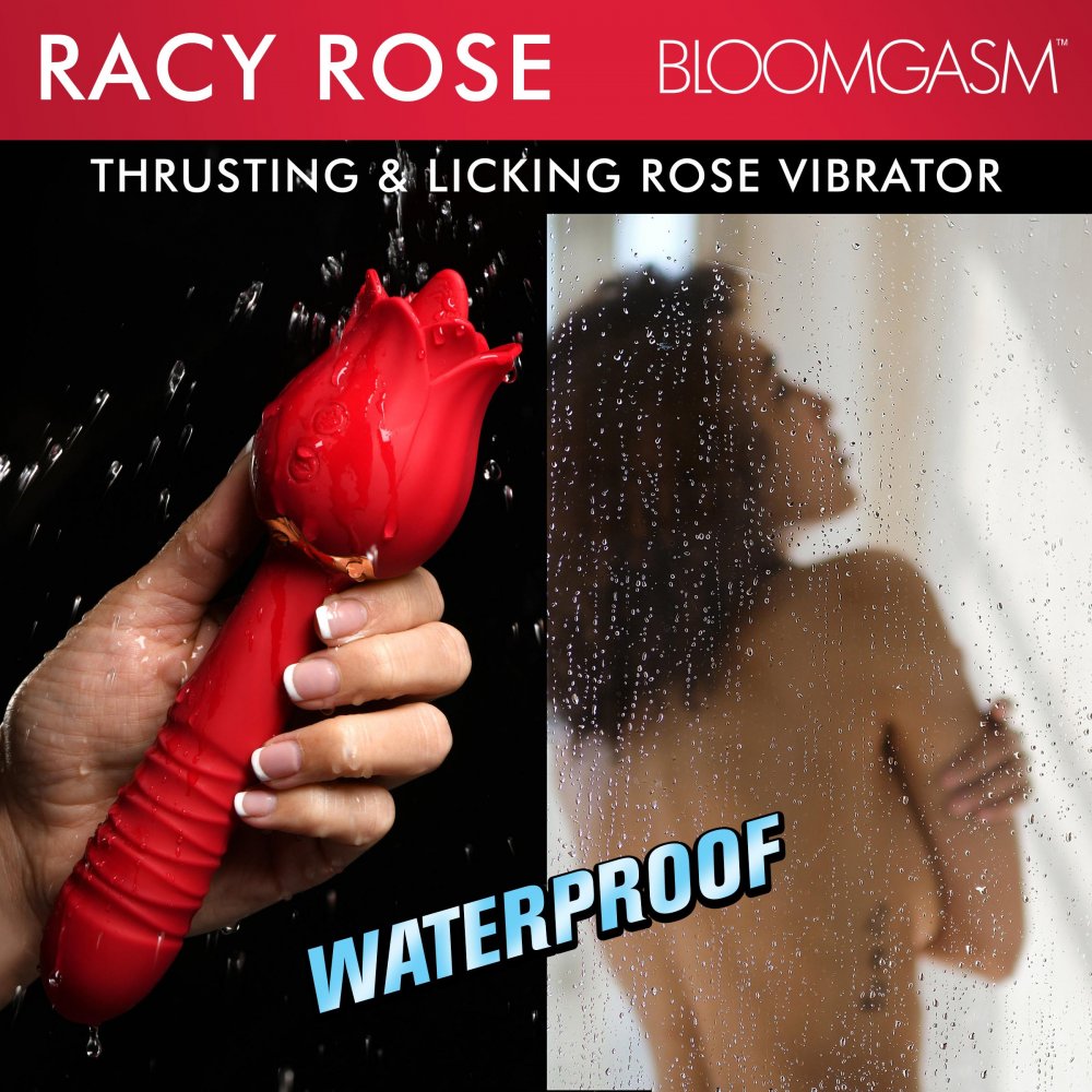 Racy Rose Thrusting and Licking Rose Vibrator - image 4