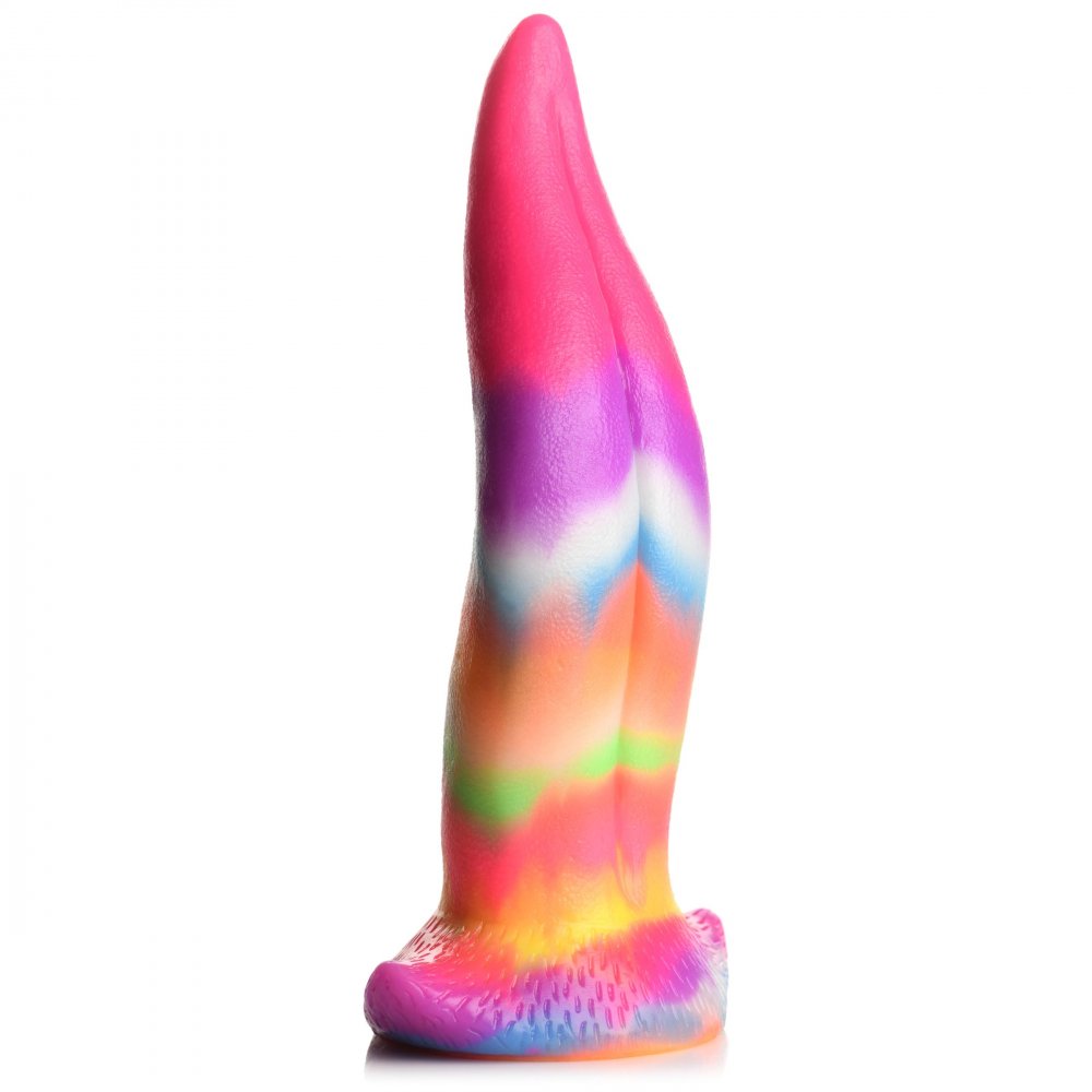 Unicorn Kiss Unicorn Tongue Glow-in-the-Dark Silicone Dildo - image 5