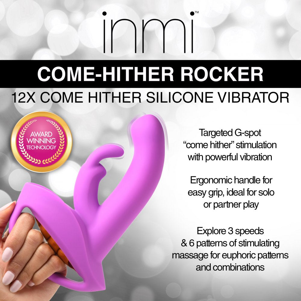 12X Come-Hither Rocker Silicone Vibrator - image 2