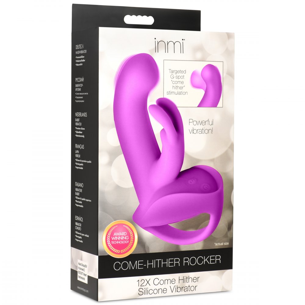 12X Come-Hither Rocker Silicone Vibrator - image 8