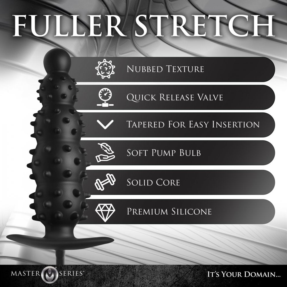 Ass Puffer Nubbed Inflatable Silicone Anal Plug - image 4