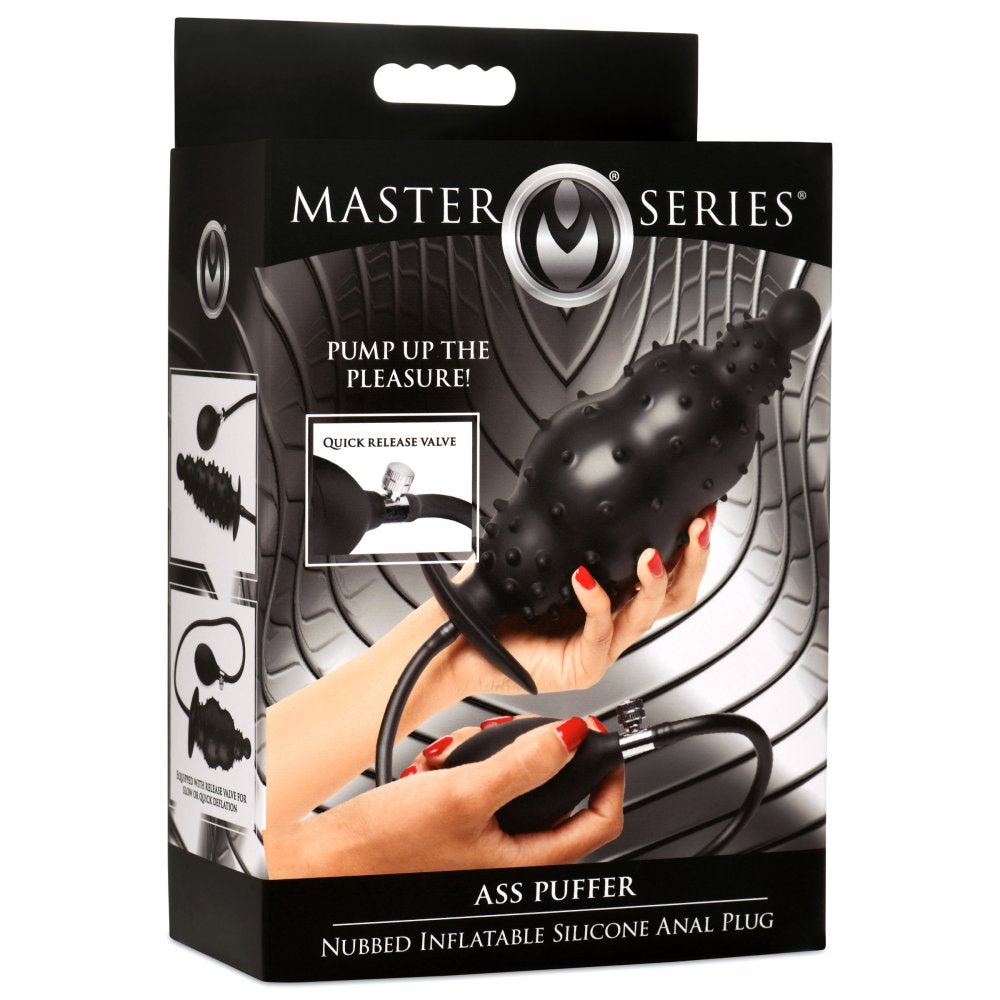 Ass Puffer Nubbed Inflatable Silicone Anal Plug - image 9