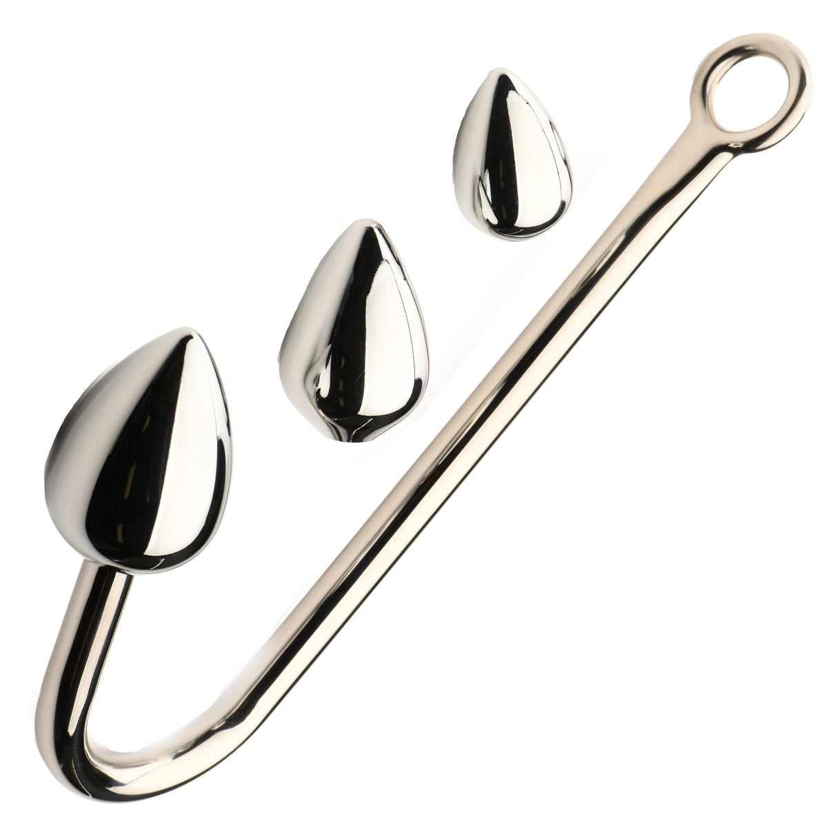 Master Series Anal Hook Trainer with 3 Aluminum Plugs - 848518052858