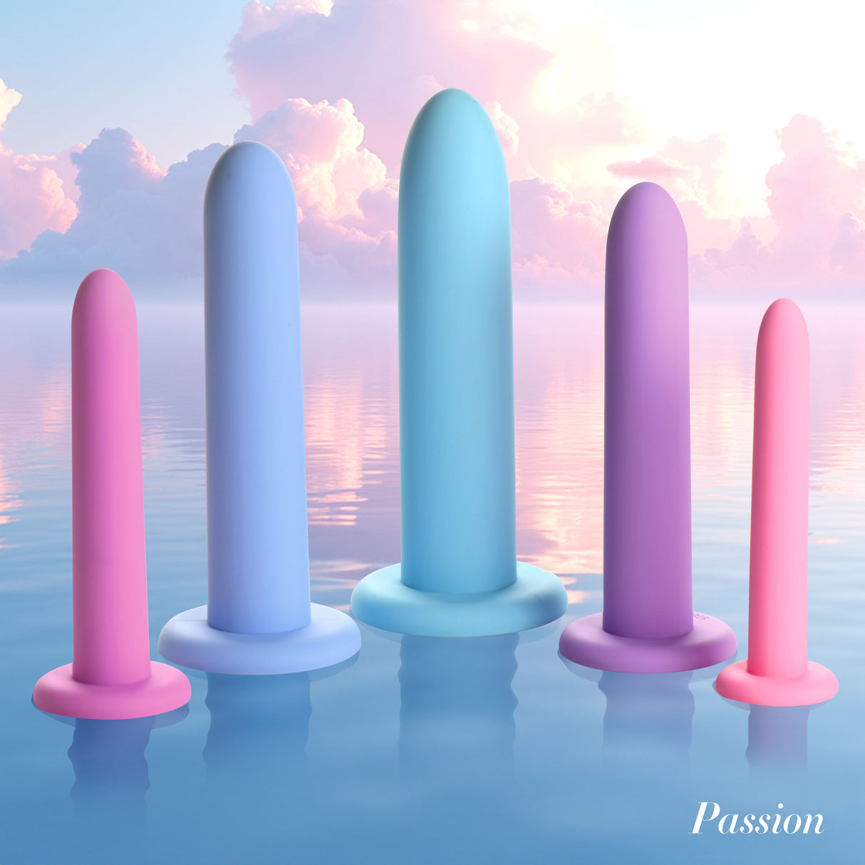 Passion Lubricants Silicone Pelvic Kegel Exerciser Set, 5-Piece - PA-AH300