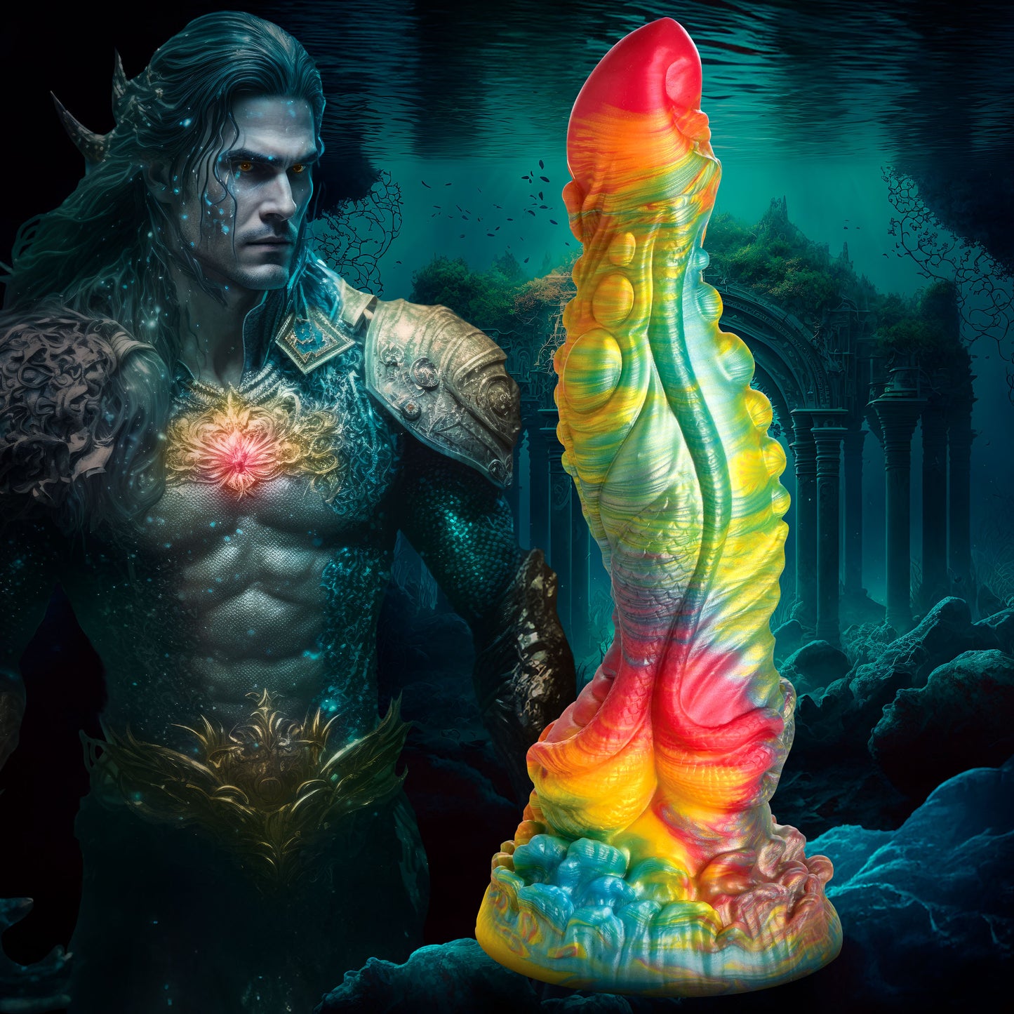 Majestic Merman Silicone Dildo by Creature Cocks