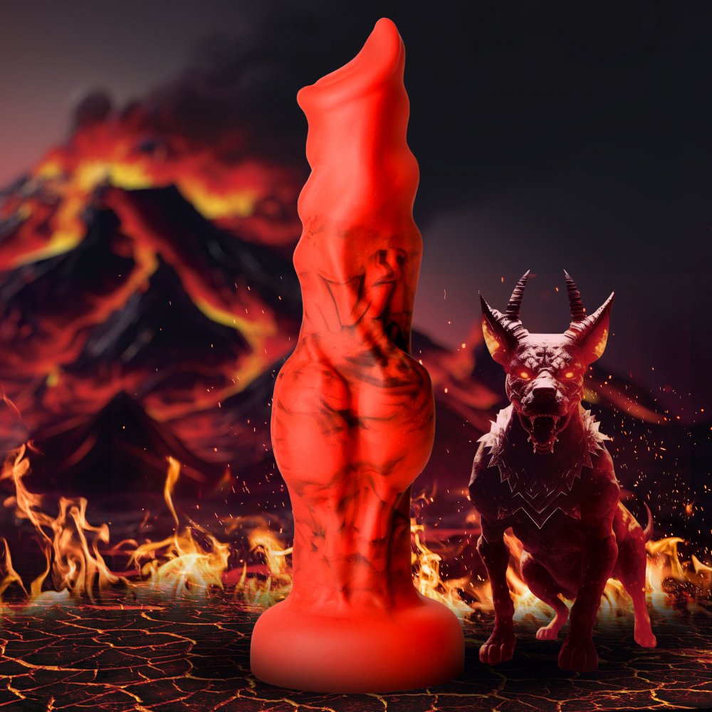 Fire Hound Silicone Dildo - Small - image 1