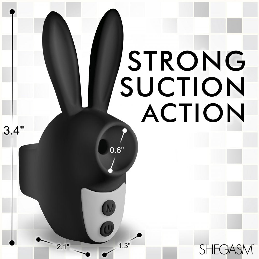 Sucky Bunny Clit Stimulator - Black - image 4