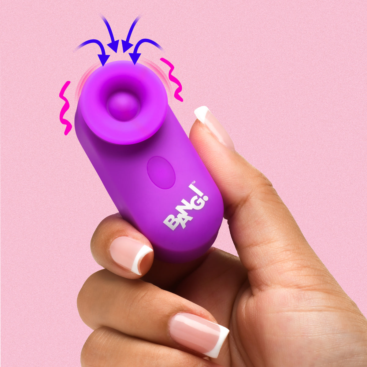 Bang! Mini Clitoral Stimulator — Pink, Suction & Pulsing - BNG-AH505-PINK