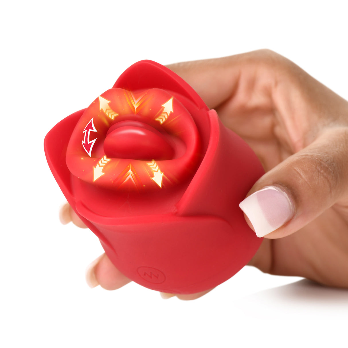 Lickgasm Sweet Kiss Clitoral Stimulator — Silicone, Red, Rechargeable - INM-AH518-RED
