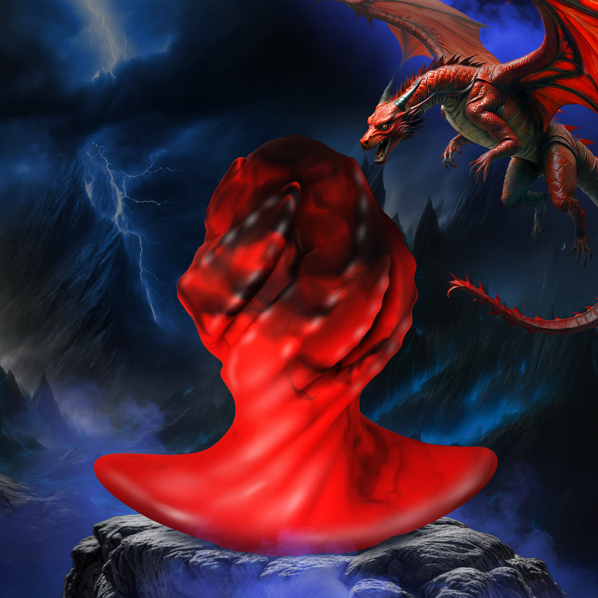 Dragonspawn Silicone Butt Plug - Medium - image 1