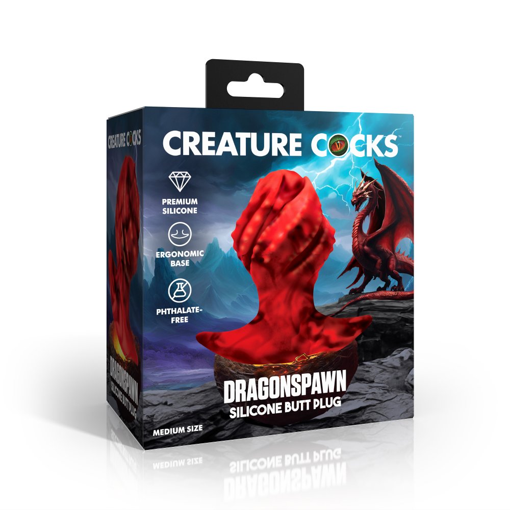 Dragonspawn Silicone Butt Plug - Medium - image 2