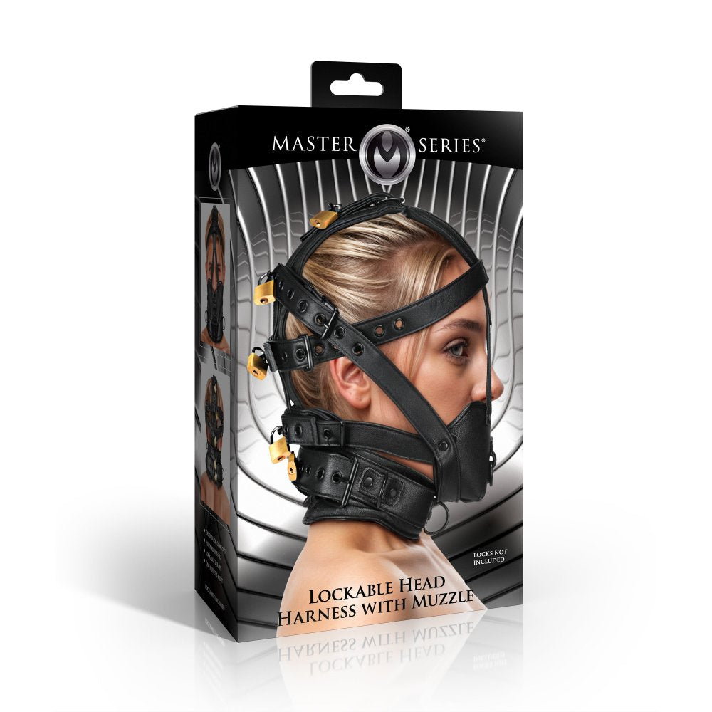 Lockable Head Harness with Muzzle - image 6