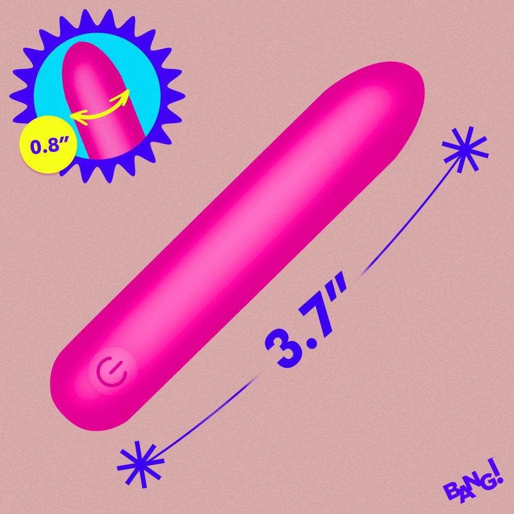 Tapered Flexible Silicone Bullet - Pink - image 5