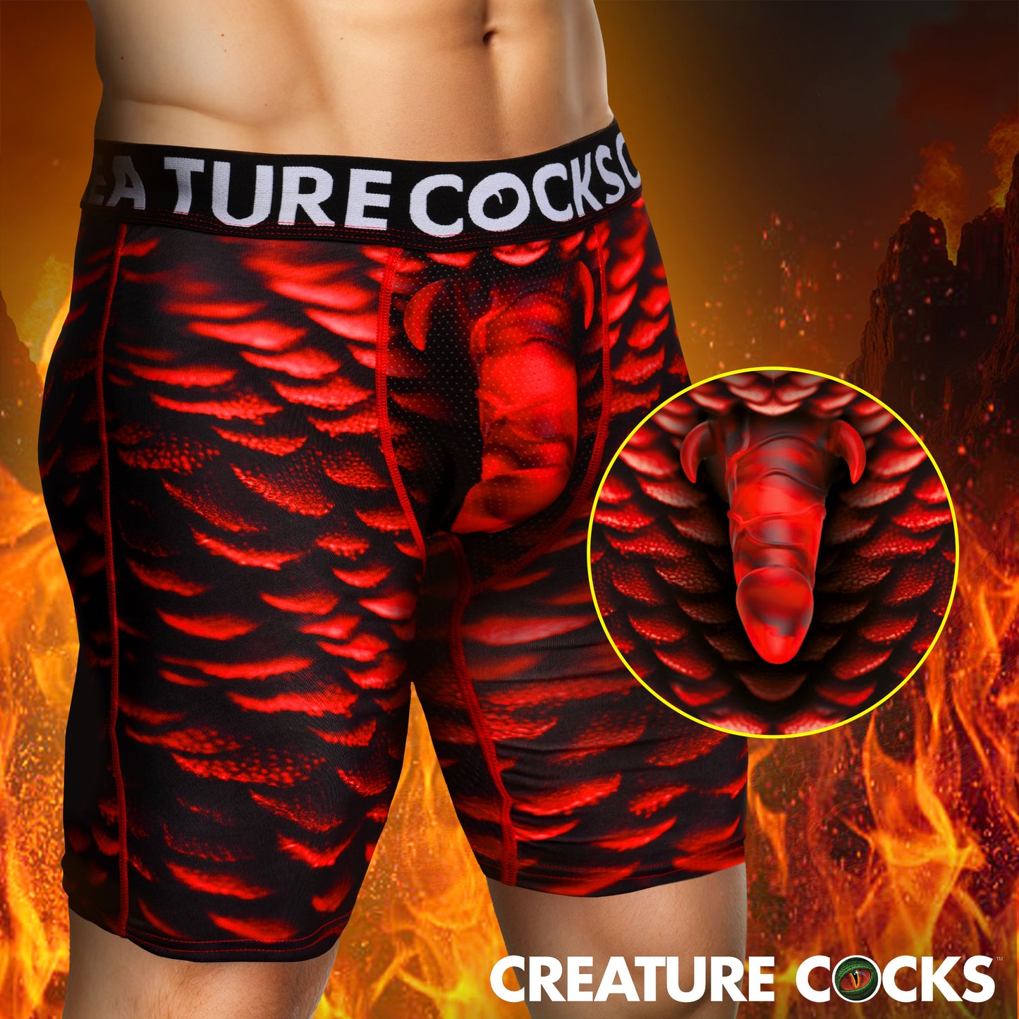Creature Wear Horny Devil Demon Boxer Shorts -