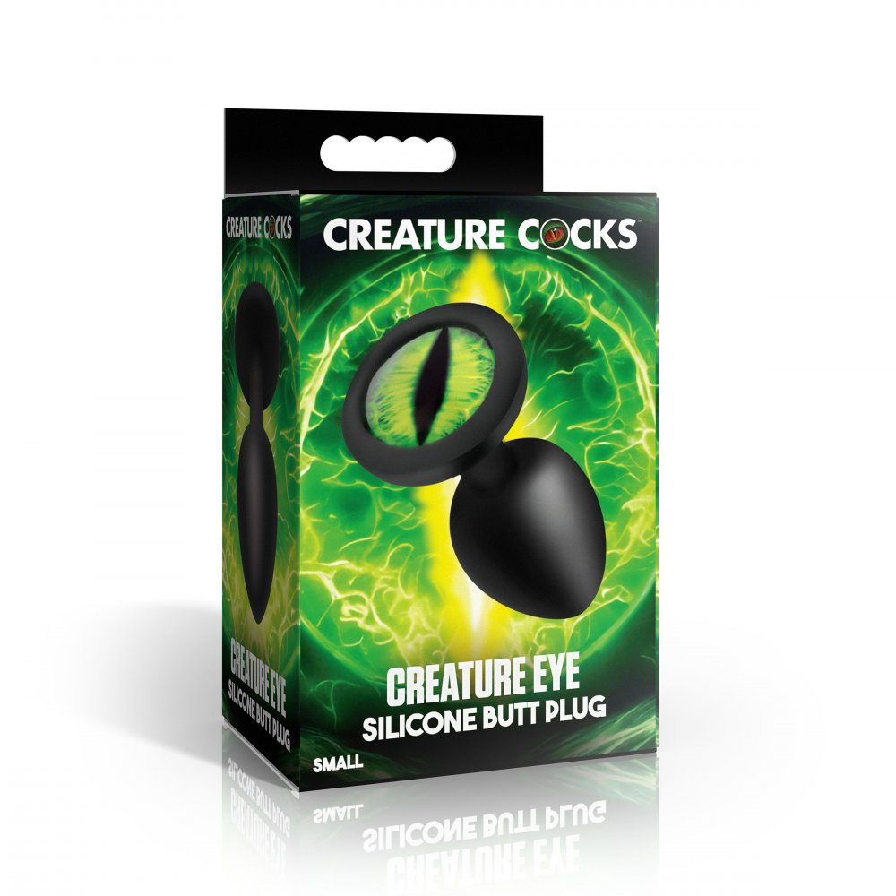Creature Eye Green Eye Silicone Butt Plug - Small - image 5