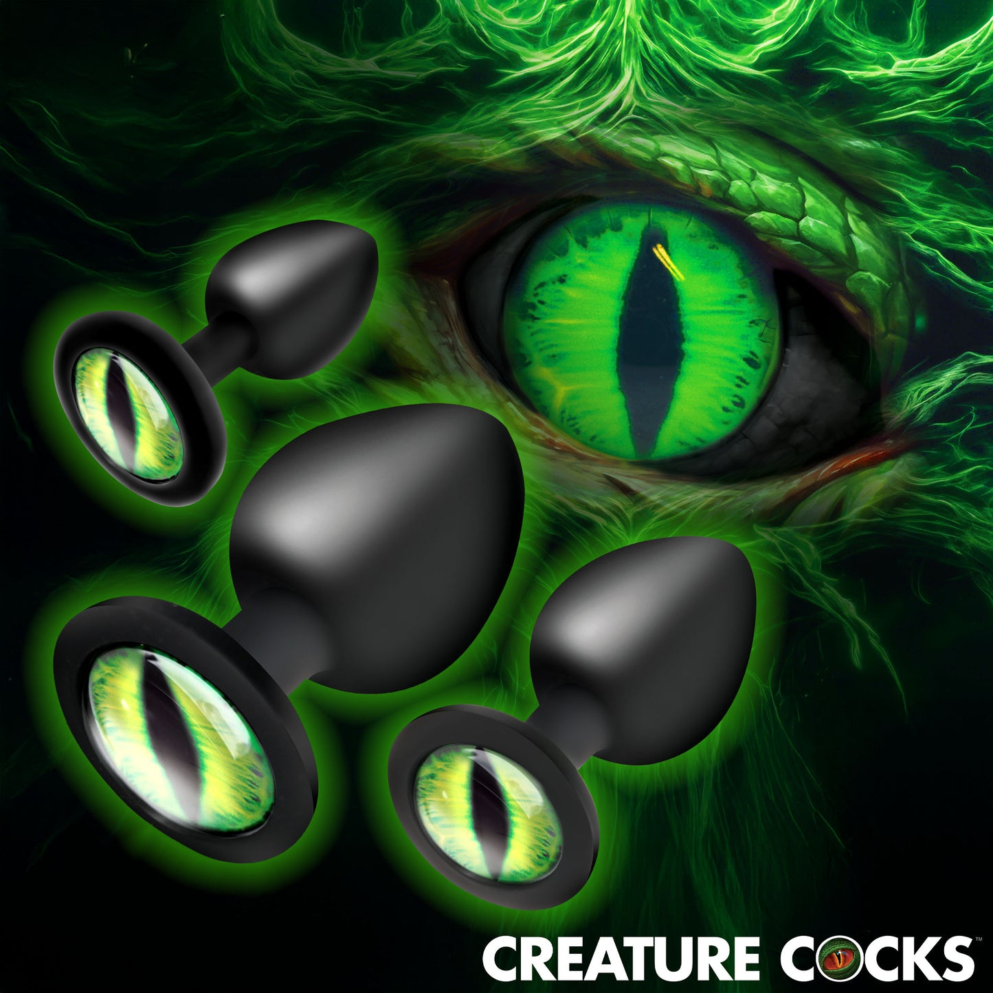 Creature Eyes Eye Silicone Butt Plug Set
