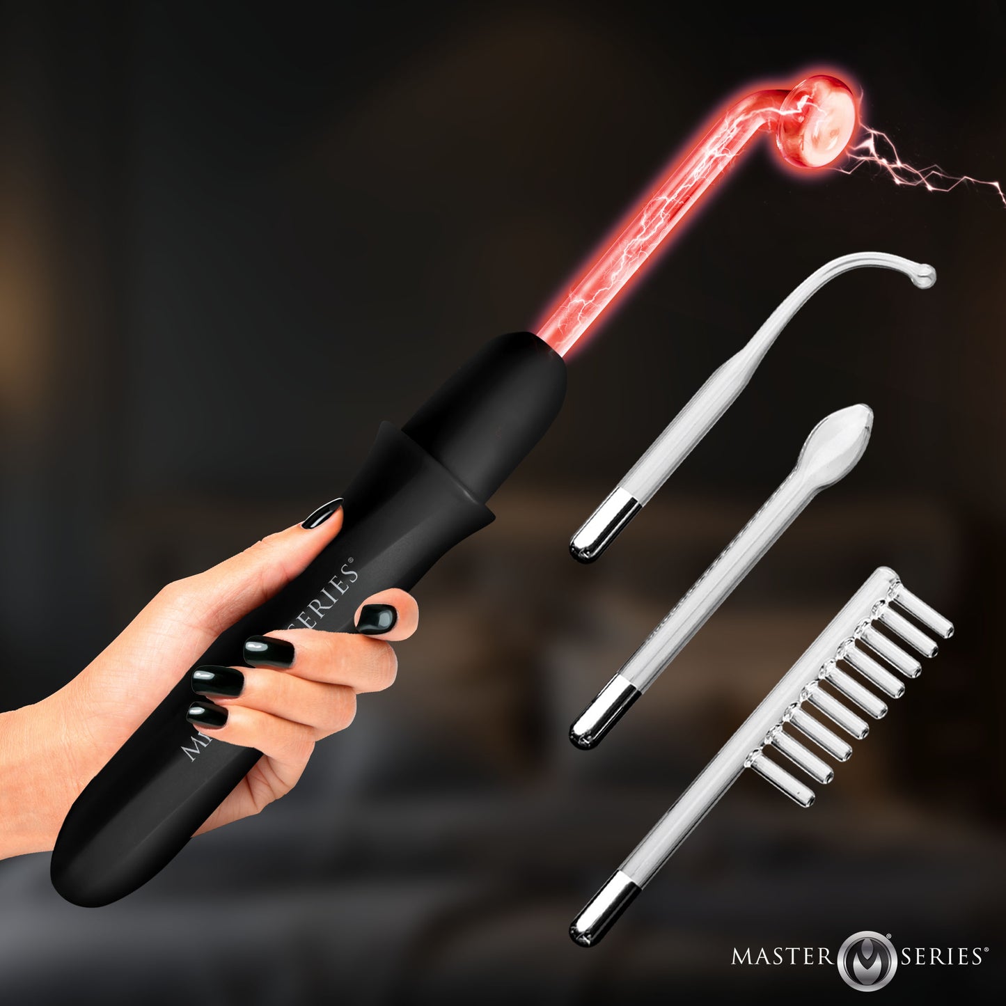 Elektrawand Rechargeable Violet Wand with Attachments - by Master Series