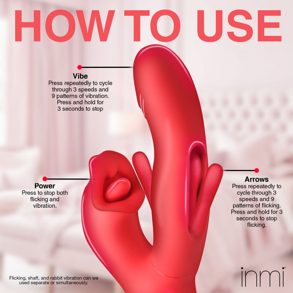 Kissing and Flicking Silicone Vibrator - image 6