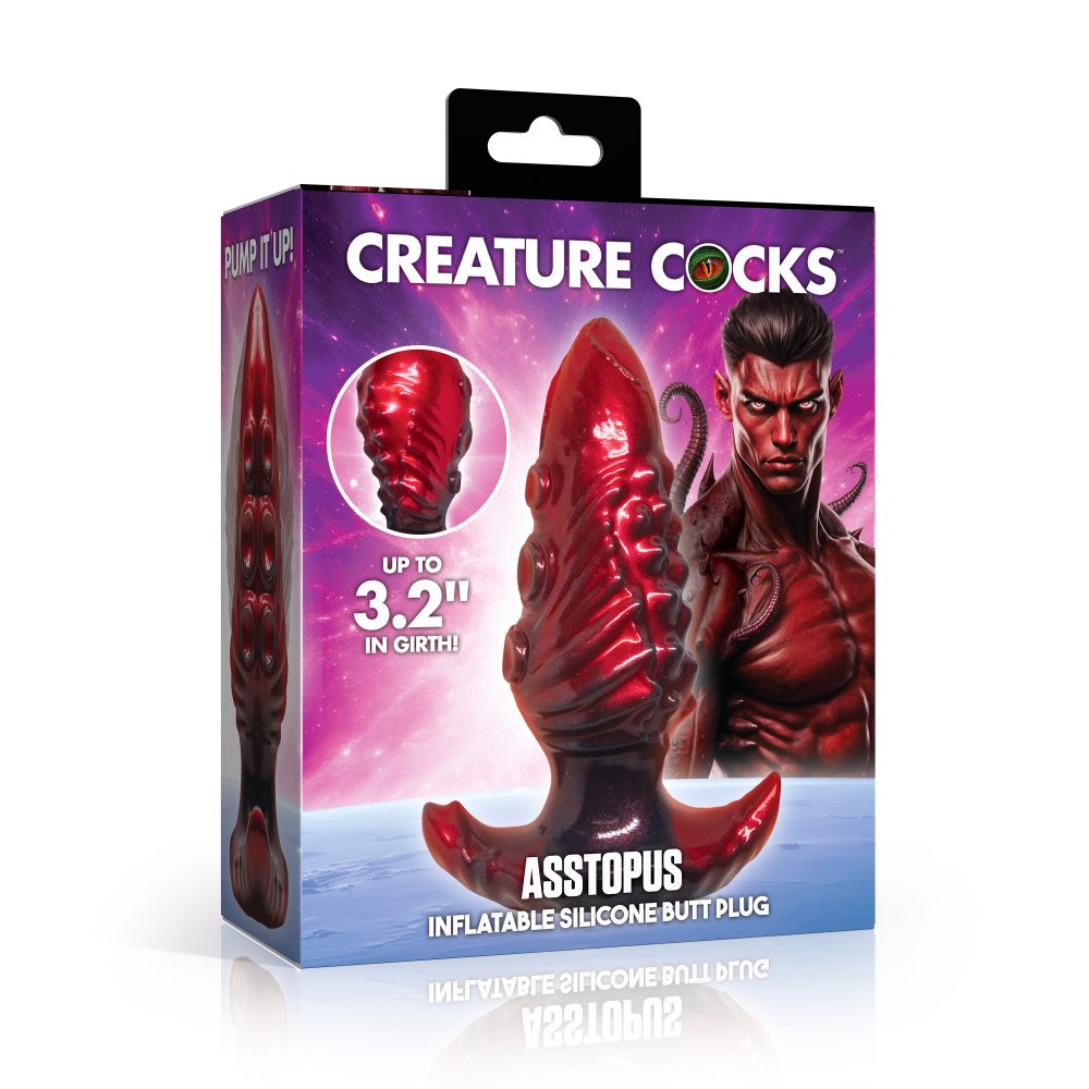 Asstopus Inflatable Silicone Anal Plug - Large - image 6