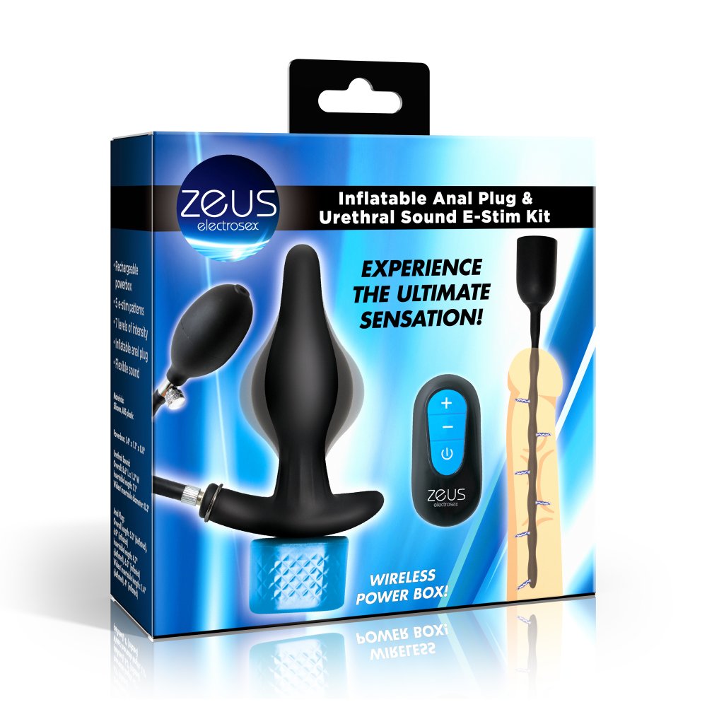 Inflatable Anal Plug and Urethral Sound E-Stim Kit - image 8