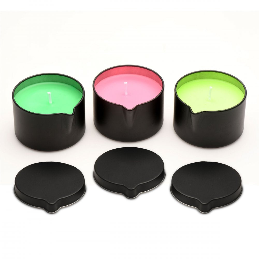 Wicked Wax Blacklight Reactive Drip Candle Set of 3 - image 5