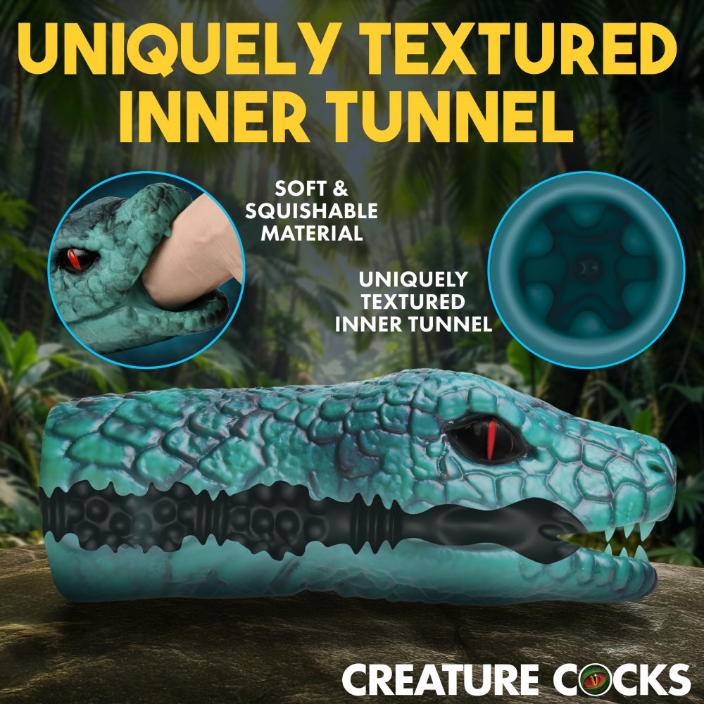 Python Vibrating Silicone Masturbator - image 3