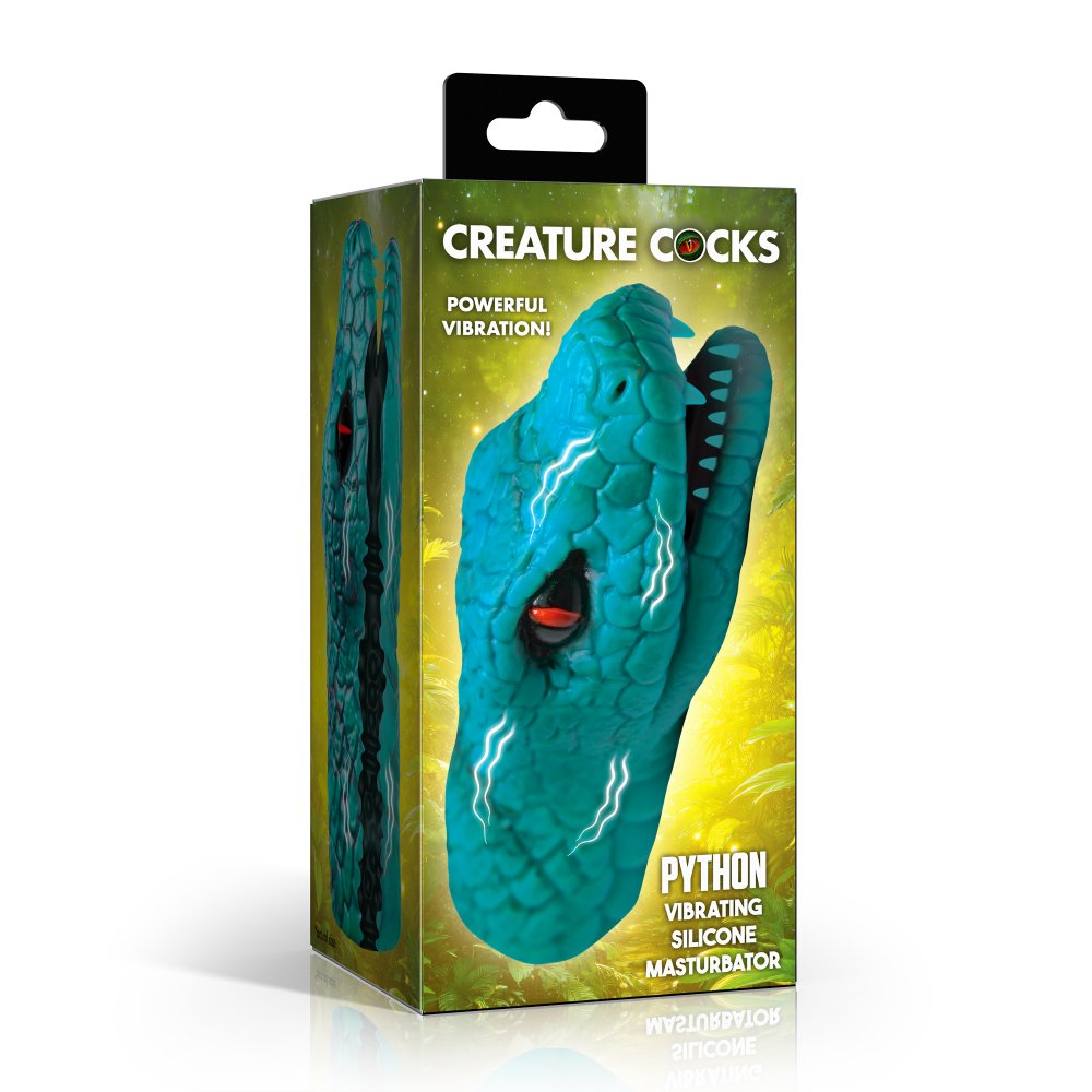 Python Vibrating Silicone Masturbator - image 6