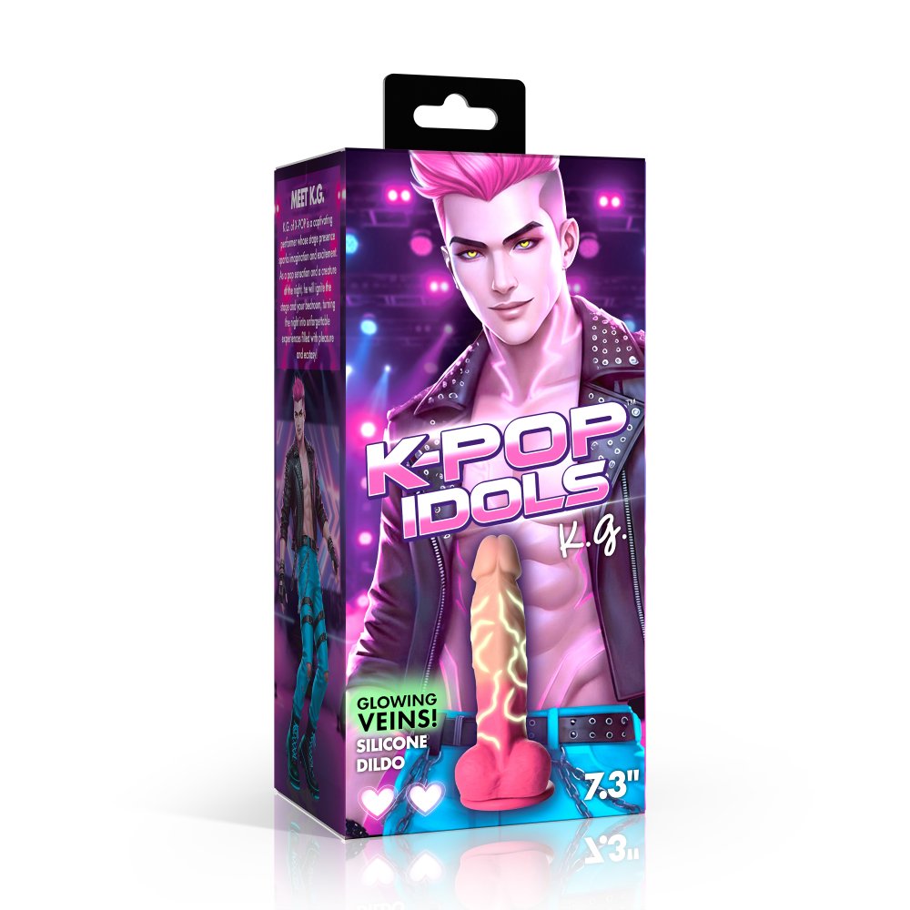 K.G. Silicone Dildo with Balls - image 6