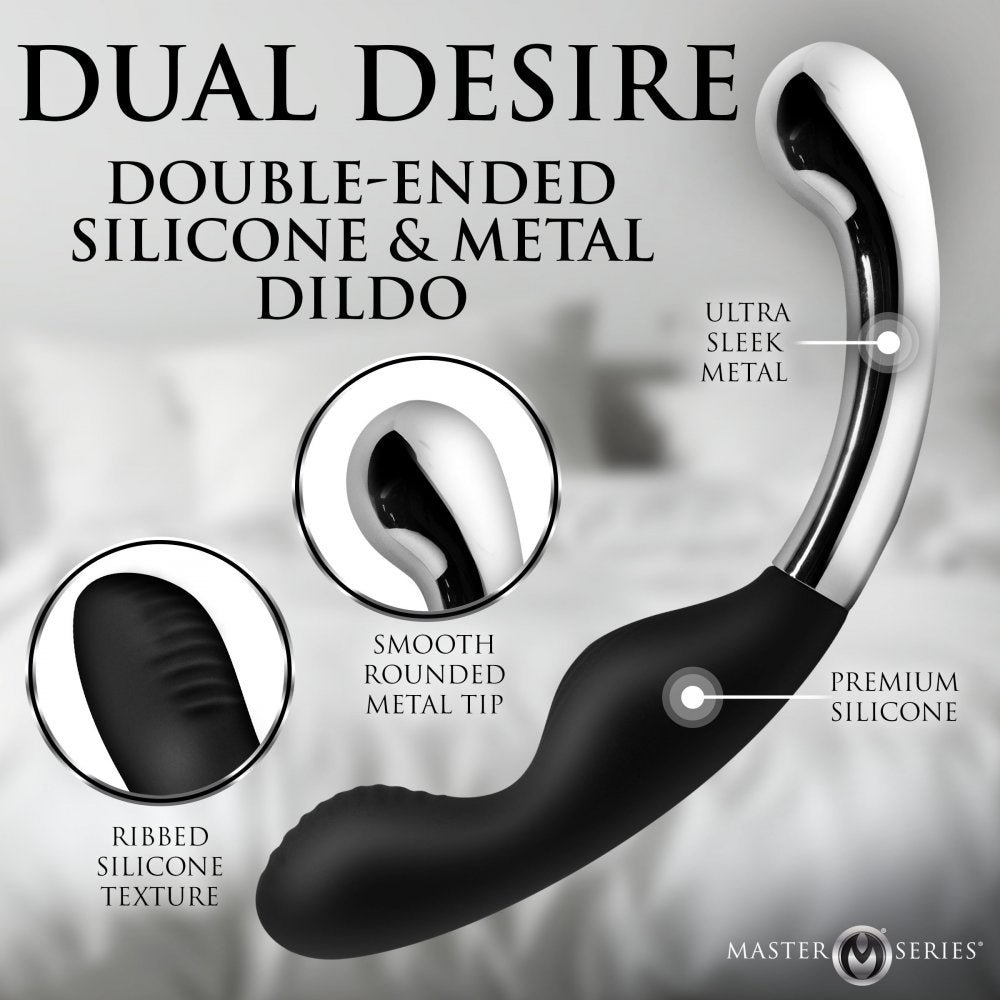 Dual Desire Dual-Ended Silicone and Metal Dildo - image 3