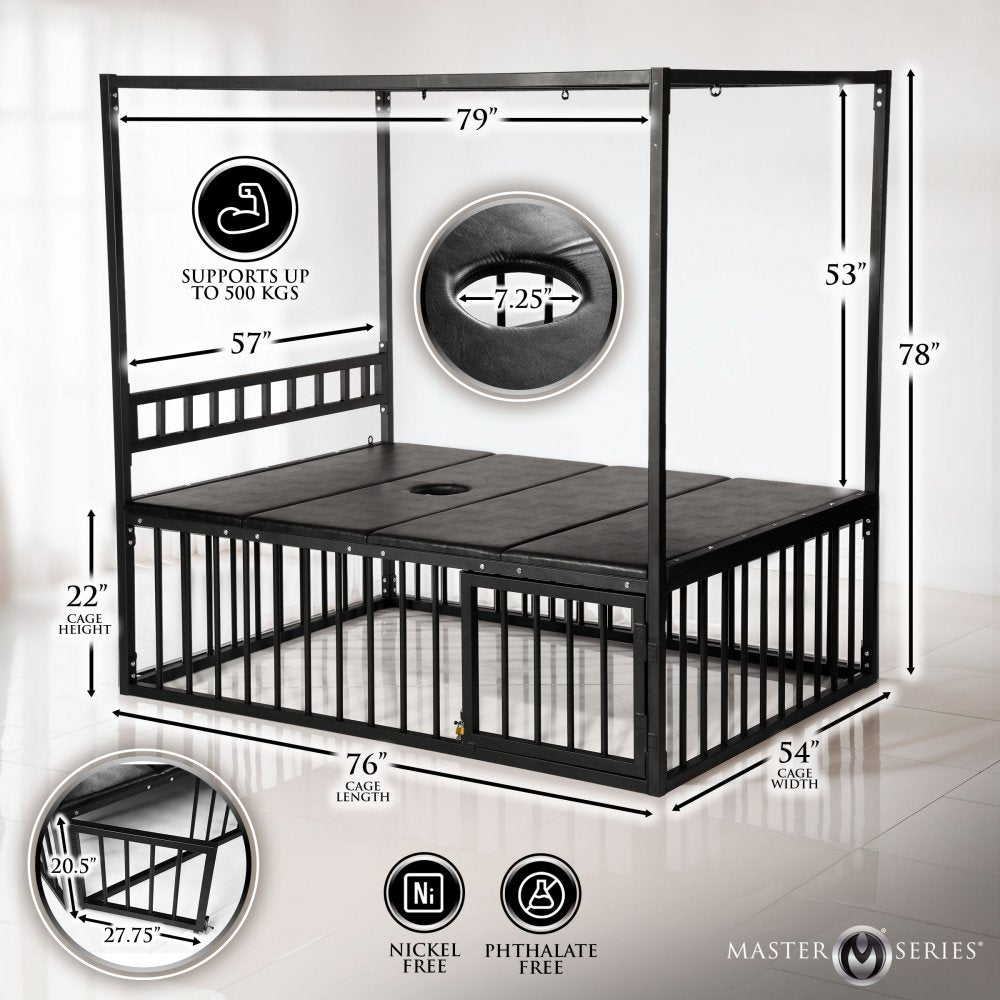 Bondage Bed with Cage - image 6
