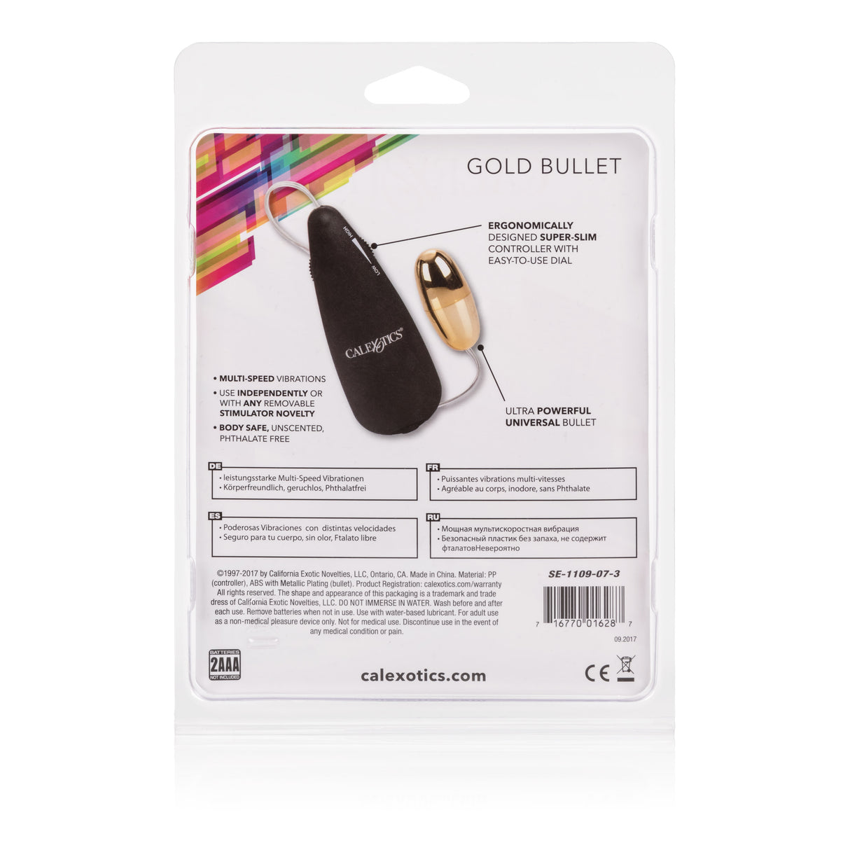 CalExotics Golden Bullet Multi-Speed Vibrator - SE1109073