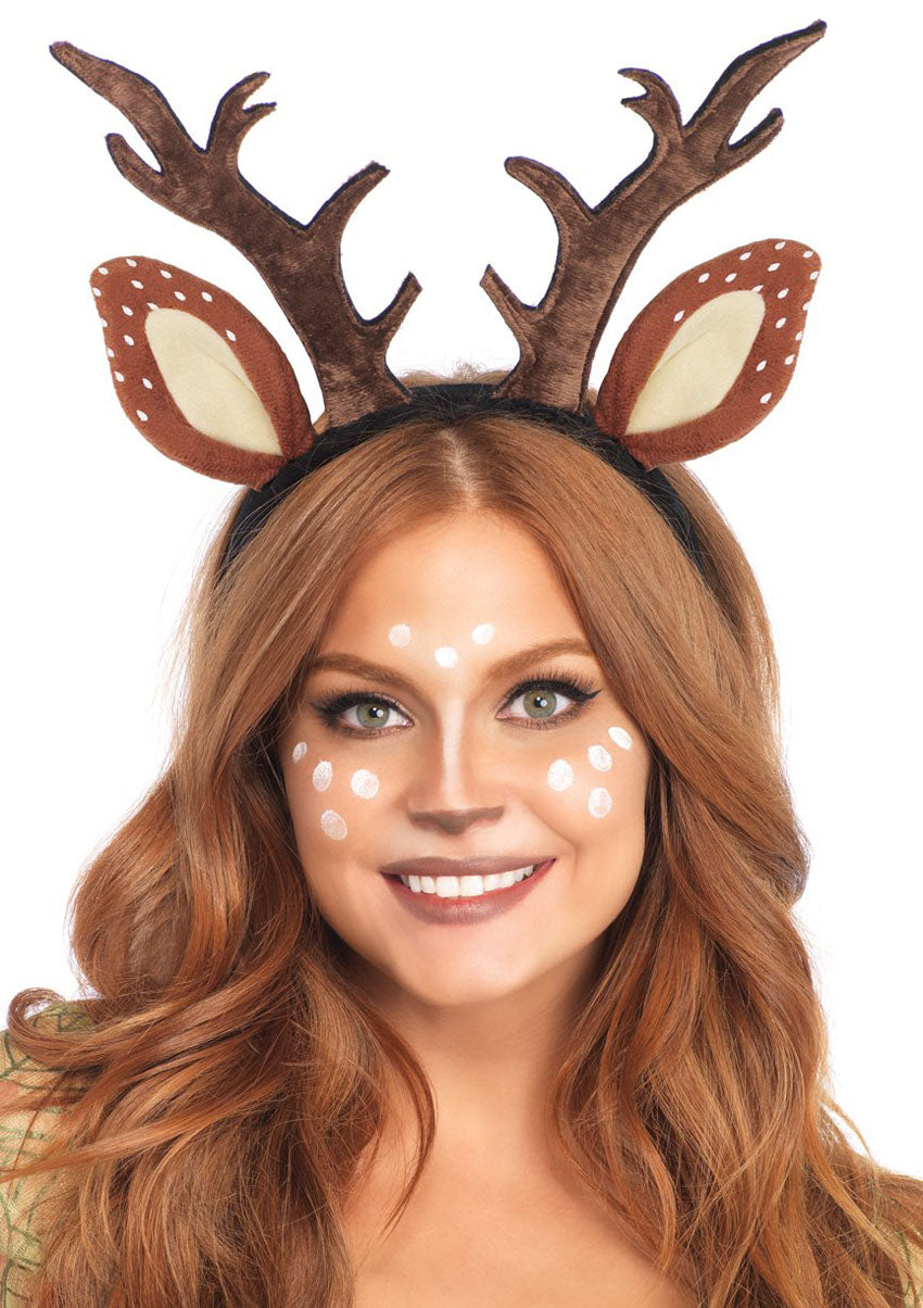 Leg Avenue Fawn Ear Antler Headband (One Size Fits Most) - LA-A2825