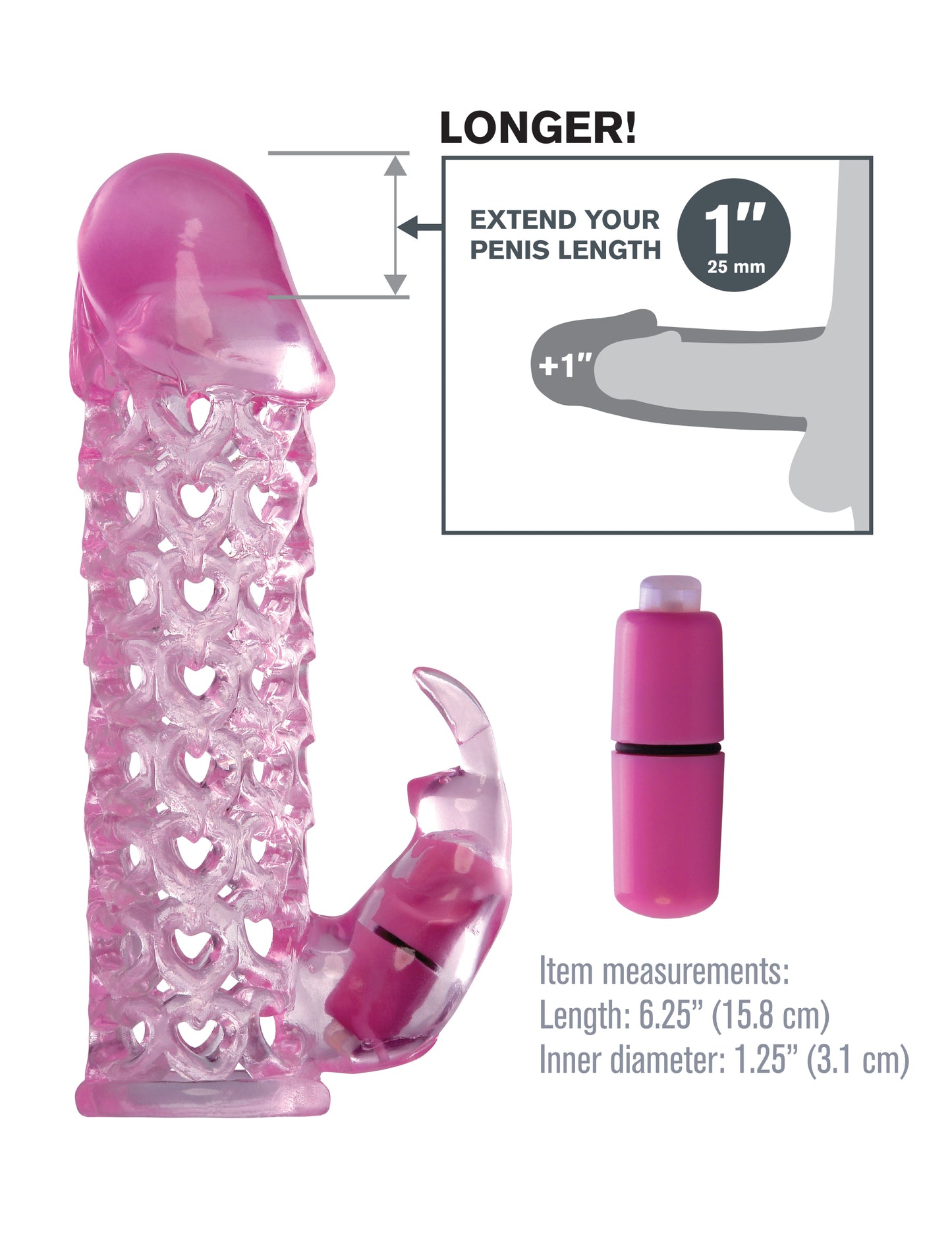 Fantasy X-Tensions Vibrating Couples Cage - Pink by Pipedream