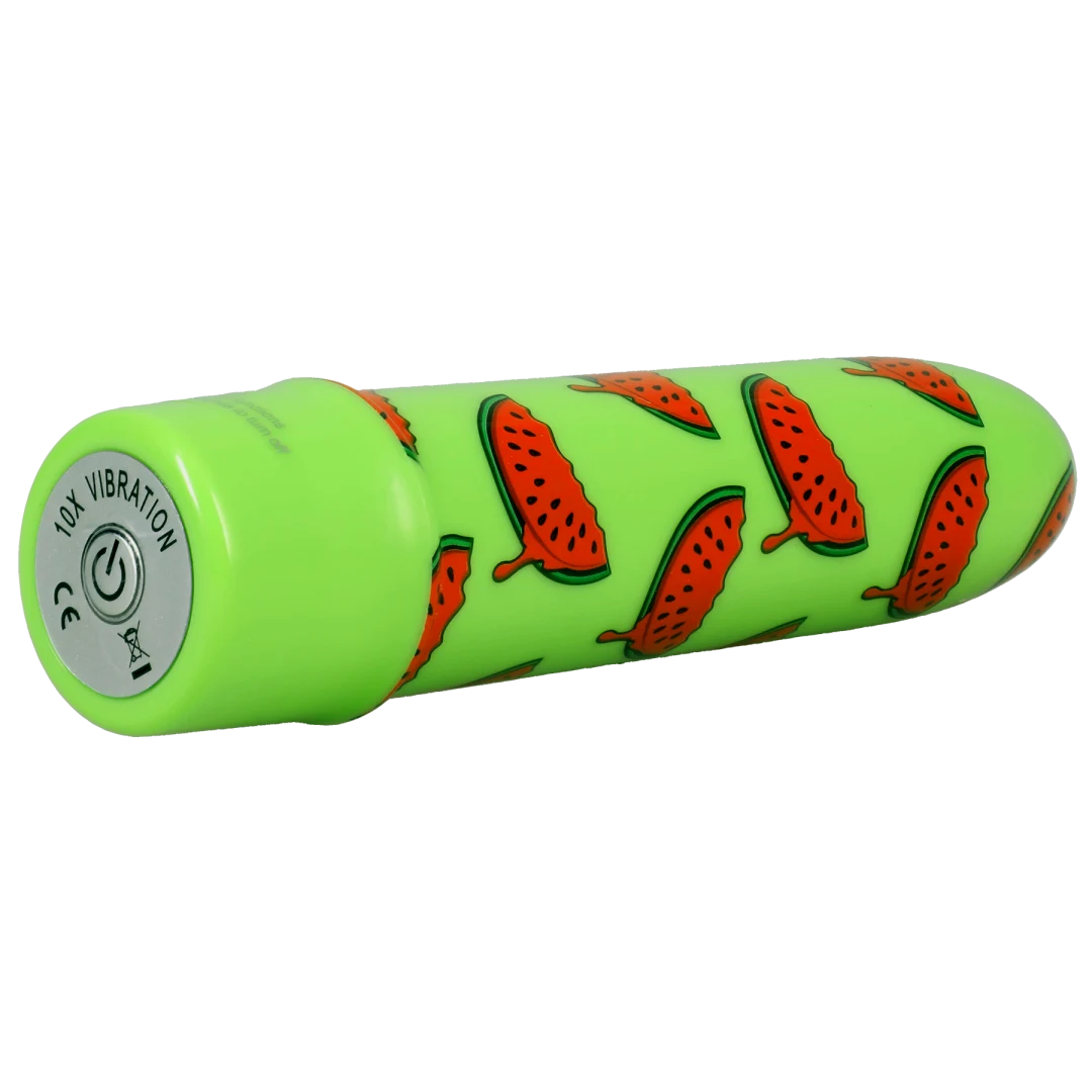 Doc Johnson Buzz Buddies 5-Inch Multi-Speed Vibe, Watermelon - DJ1370-03-CD