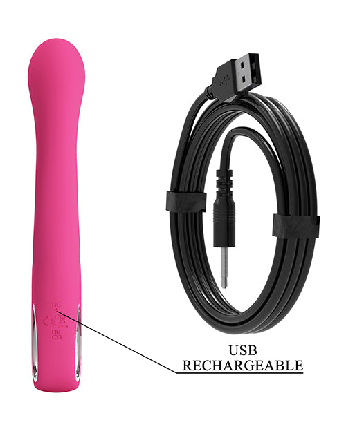 Pretty And Pink Novak Handle Rabbit Vibrator — Pink