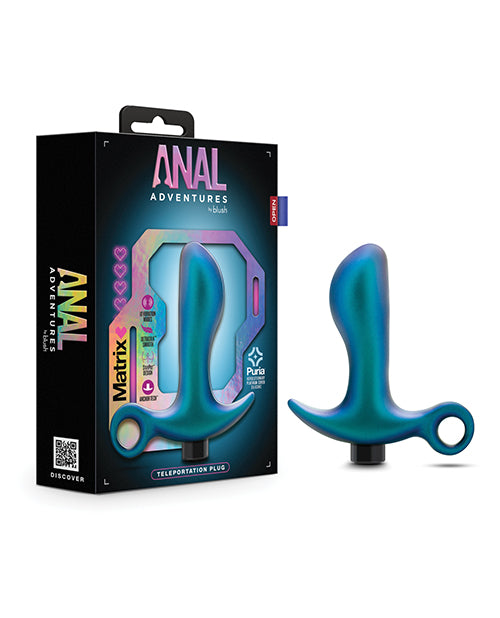 Blush Anal Adventures Matrix Teleportation Plug - Lunar Blue by Anal Adventures