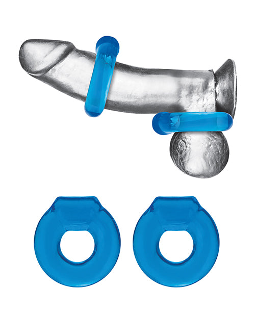Blue Line C & B Ultra-Stretch Stamina Endurance Ring - Jelly Blue Pack of 2 by Blue Line
