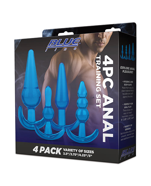 Blue Line C & B 4 pc Anal Training Set - Jelly Blue by Blue Line