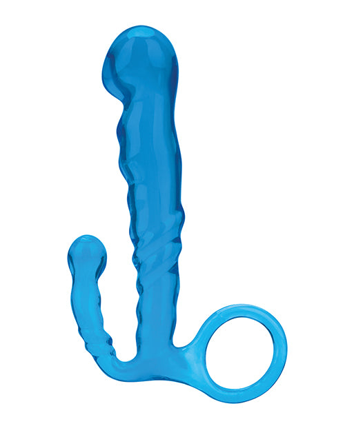 Blue Line C & B 4.5" Beginners Prostate Massager - Jelly Blue by Blue Line