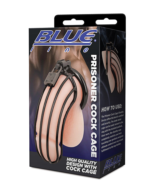 Blue Line Prisoner Cock Cage - Black by Blue Line