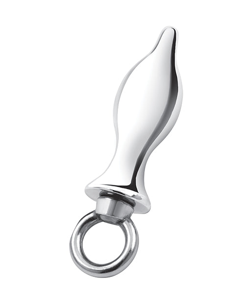Blue Line 2.5" Stainless Steel Metal Tapered Butt Plug With Loop Hardware by Blue Line