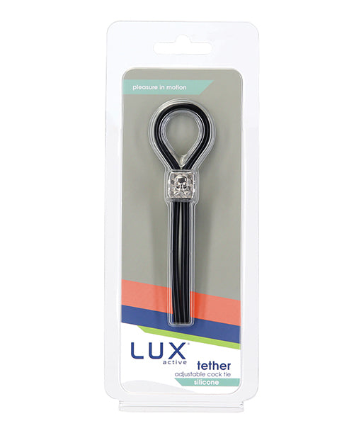 Lux Active Tether Adjustable Cock Tie - Black by Lux Active