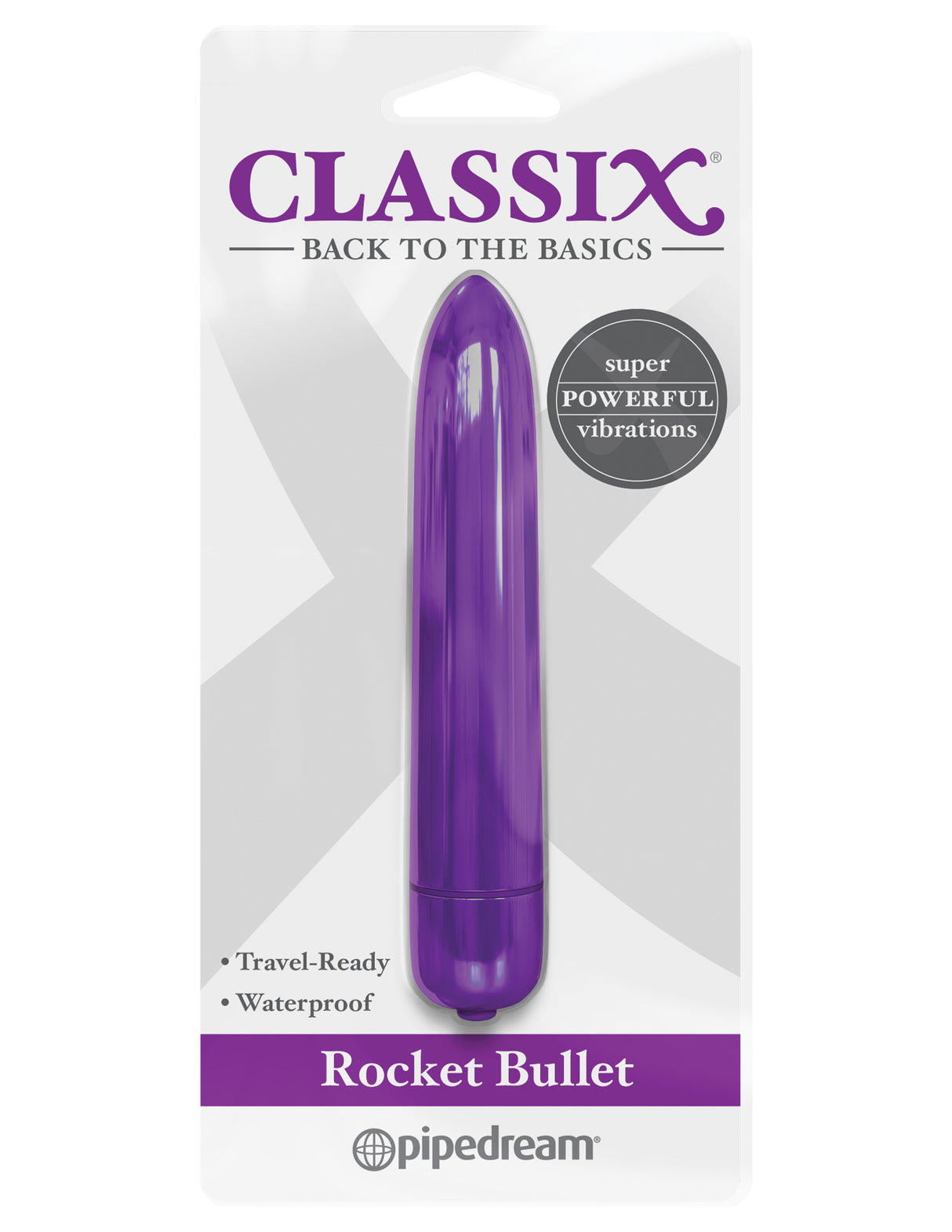 Pipedream Classix Rocket Bullet Vibrator — Purple - PD1961-12