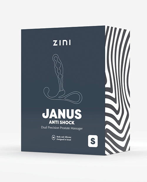 B Swish Zini Janus Anti Shock Prostate Massager, Small — Black