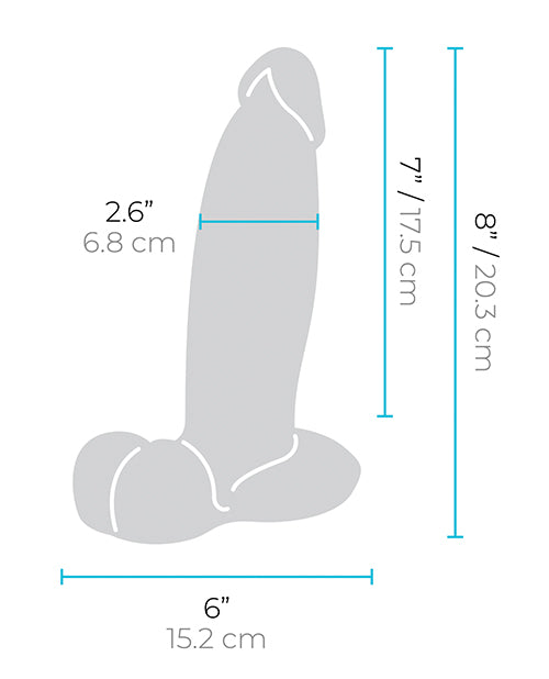 b-Vibe Slipskin 8" Girthy - Brown by b-vibe