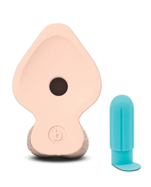 b-Vibe Slipskin 8" Girthy - Cream by b-vibe