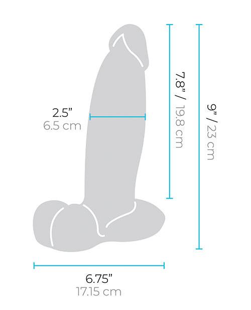 b-Vibe Slipskin 9" Girthy - Cream by b-vibe