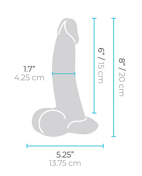 b-Vibe Slipskin 8" Curvy - Mocha by b-vibe
