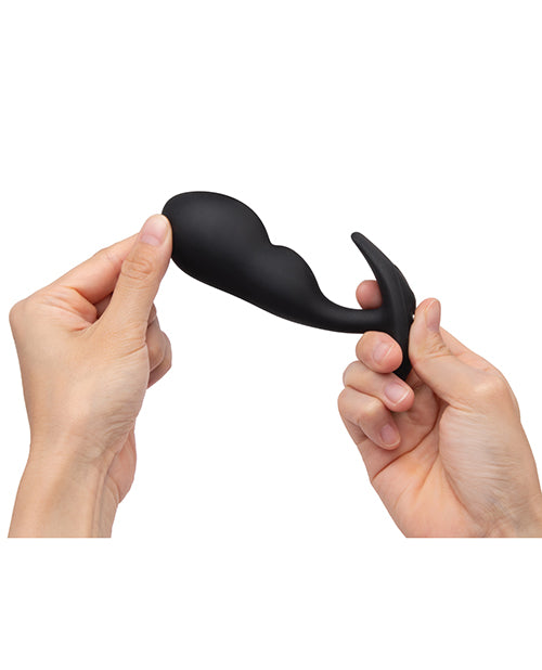 b-Vibe Remote Control P-Spot Snug Plug - Black by b-vibe